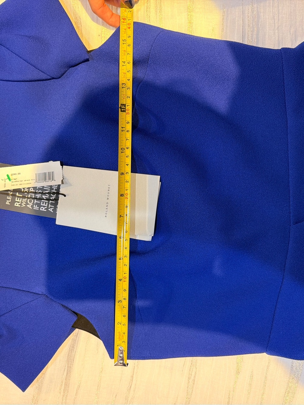 Roland Mouret Royal Blue Asymmetrical Dress - Picture 14 of 16